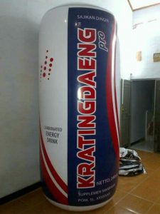 balon karakter bentuk kaleng