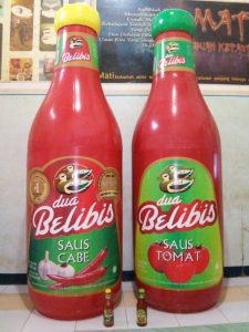 balon karakter botol saus